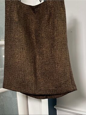 Talbots Brown Tweed A-Line Skirt